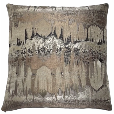 Fryetts Inca Aztec Bronze Copper Gold Abstract Cushion Cover 16" Square (Cover Only)