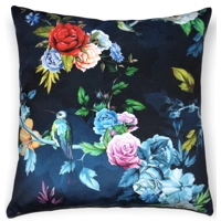 Italian Velvet Hummingbird Cushion Cover Plain Back 16