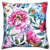 Velvet Bright Flower Cushion Cover Double Sided 16