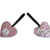 Pink  HARRIS TWEED & Voyage Hermione Bee Hanging Heart Decoration, Door Hanger