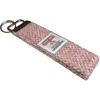 Pink Barleycorn Harris Tweed Key Fob, Key Ring, Key Chain Handmade in the Outer Hebrides