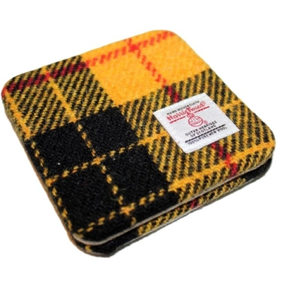 Set of 2 or 4 CHUNKY Square Reversible Drinks Coasters Macleod Harris Tweed & Highland Cow Set of 2 or 4 CHUNKY Square Reversible Drinks Coasters Macleod Harris Tweed & Highland Cow