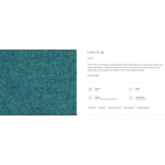 Large Rectangular Aqua Harris Tweed and Voyage Maison Heilan Herd, Highland Cow covered Footstool