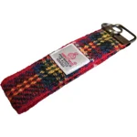 Royal Stewart Tartan Check Harris Tweed Key Fob Ring