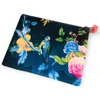 Italian Velvet Hummingbird Make Up Small Toilet Bag Waterproof Lining