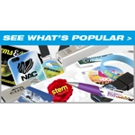 Pens, Mugs, Sports bottles, Bags, More