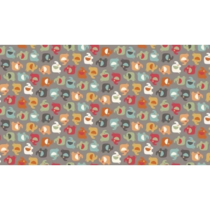 Ellie - Mini Elephants Hessian