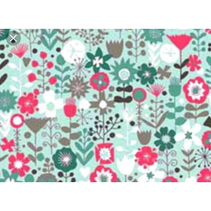 Cats - Flowers Turquoise