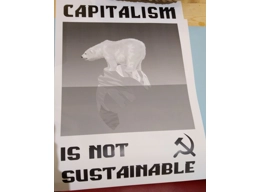 Capitalism Is Not Sustainable Poster