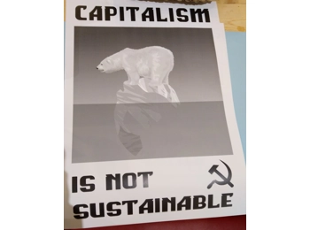 Capitalism Is Not Sustainable Poster