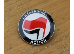 Anti Fascist Action Badge