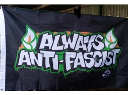 Anti Fascist Action Ireland Flag