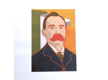 James Connolly Print Orange