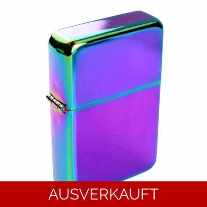 Regenbogenfarbenes Stahlfeuerzeug