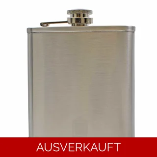 6oz Flachmann mit Lippe - Stahl