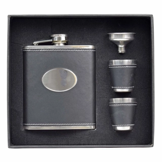 Geschenkset mit ovalem 175 ml Flachman.. Geschenkset mit ovalem 175 ml Flachman..