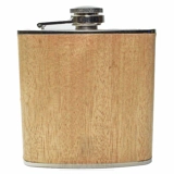 Flachmann 150 ml in hellem Holz
