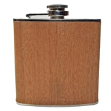 Flachmann 150 ml in dunklem Holz