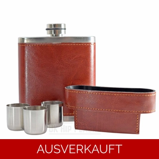 200 ml PU Leder Flachmann