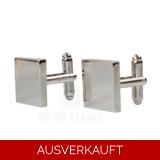 Quadratische Manschettenknöpfe in Silber