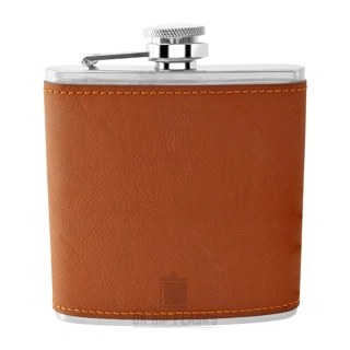 6 Oz Pu-Leder Hellbraun/Schwarz