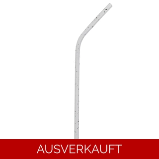 EDELSTAHL - GEBOGENER STROHHALM - WEIS.. EDELSTAHL - GEBOGENER STROHHALM - WEIS..