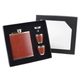Geschenkset Flachmann 175ml PU Leder R..
