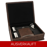 Geschenk-Set Flachmann - PU Leder -  D..