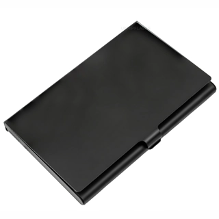 Visitenkartenetui - Aluminium - Schlic..