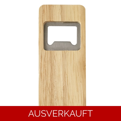 Flaschenöffner - Rechteck - Hevea-Holz