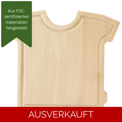 Buchenholz - Mittelgroßes - T-Shirt-Form - Unbehandelte Schneidebretter