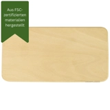 Buchenholz - Unbehandelt Rechteckig Ge..