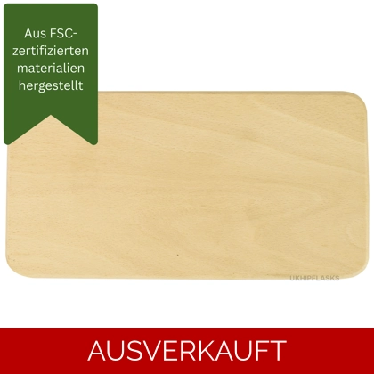 Buchenholz - Unbehandelt Rechteckig Gebogen - Klein - Schneidebrett