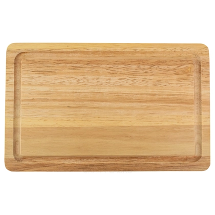 Hevea Schneidebrett - Rechteckig - Gerillt - Klein