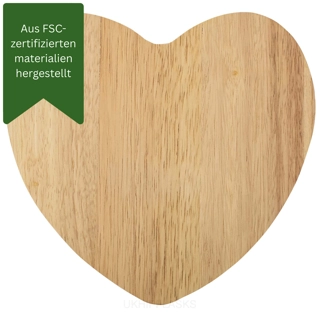 Hevea Schneidebrett - Herz