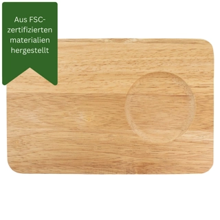 Frühstücksbrett aus Hevea-Holz