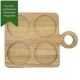 Servierbrett aus Hevea-Holz mit 4 ..