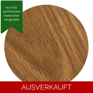 Massiver Untersetzer – Eichenholz – Rund