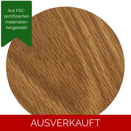 Massiver Untersetzer – Eichenholz – Rund