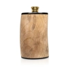 Flachmann aus Mangoholz und Horn mit Tasse