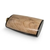 Flachmann aus Mangoholz und Horn mit Tasse
