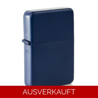 Star - Stahl - Mattblaues Feuerzeug