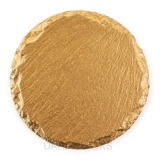 Untersetzer - Bemalt - Rund - Gold