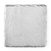Untersetzer - Bemalt - Quadrat - Silber