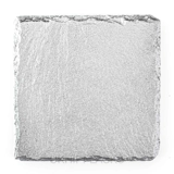Untersetzer - Bemalt - Quadrat - Silber