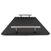 Schiefer - Servierplatte mit Edelstahlgriffen - 40x25cm