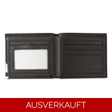 Portemonnaie - Pu-Leder - Dunkelbraun