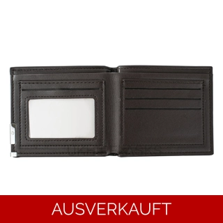 Portemonnaie - Pu-Leder - Dunkelbraun