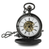 Mattschwarze Taschenuhr - Römisches Zi..