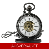 Mattschwarze Taschenuhr - Römisches Zi..